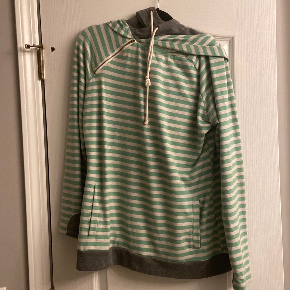 Double hooded sweatshirt